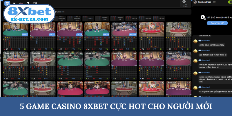 5 game casino 8XBET cực hot cho người mới