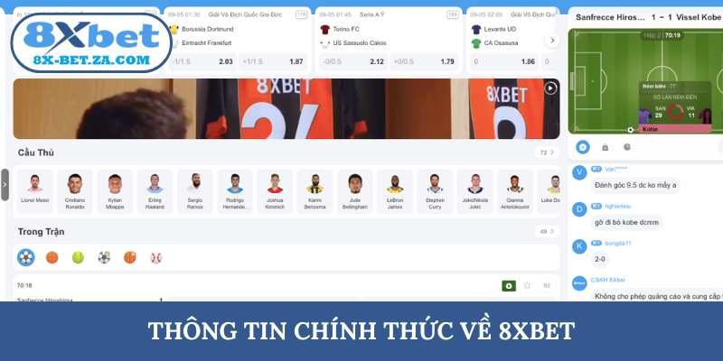 Thông tin chính thức về 8XBET