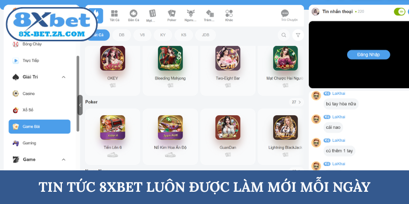 Tin tức 8XBET luôn được làm mới mỗi ngày