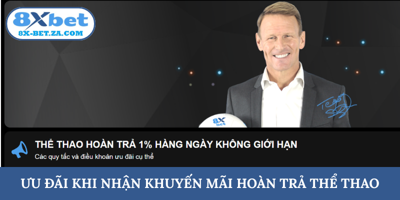 Ưu đãi khi nhận khuyến mãi hoàn trả thể thao
